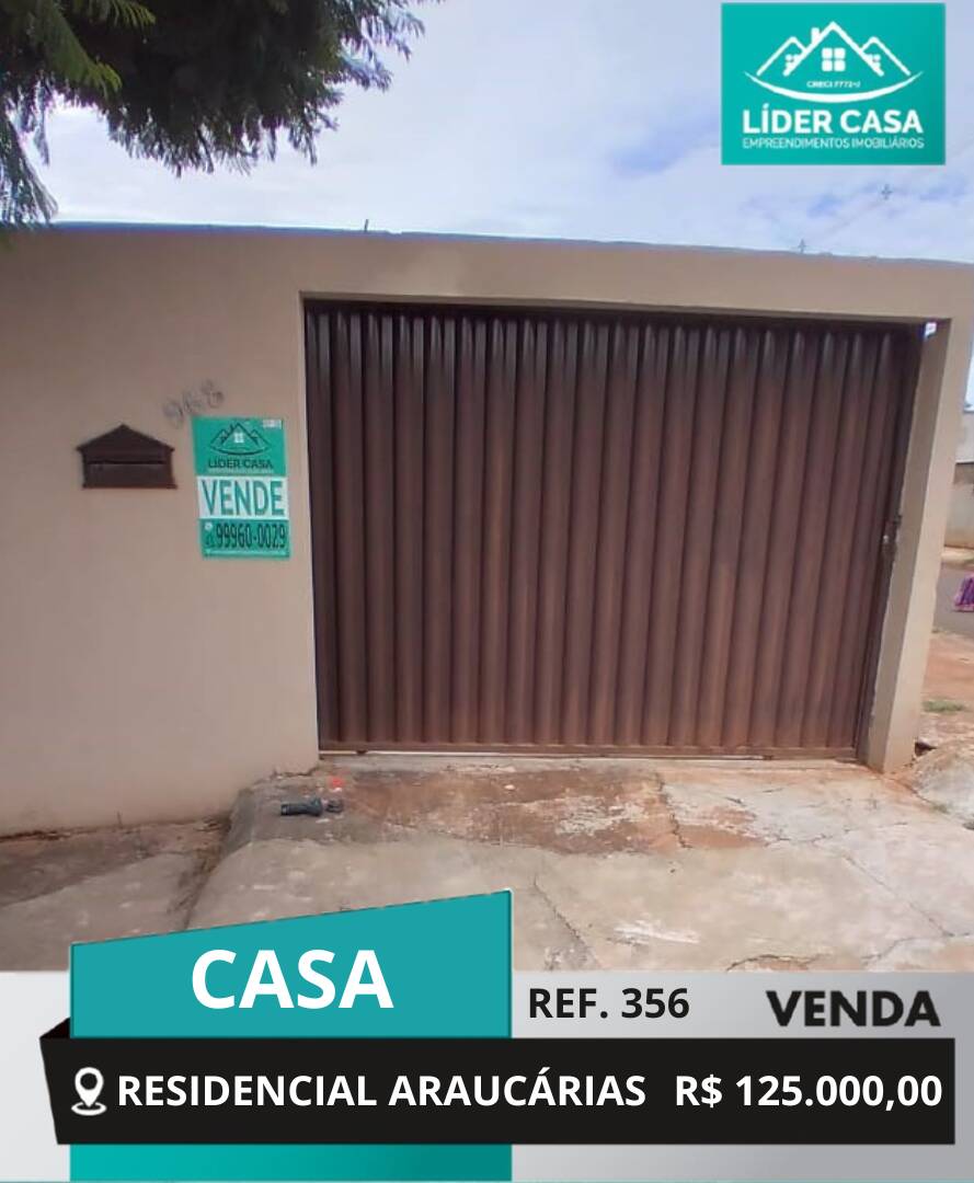 #356 - Casa para Venda em Arapongas - PR