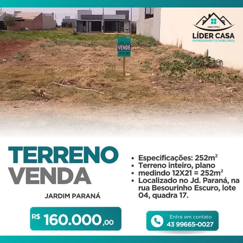 #396 - Área para Venda em Arapongas - PR