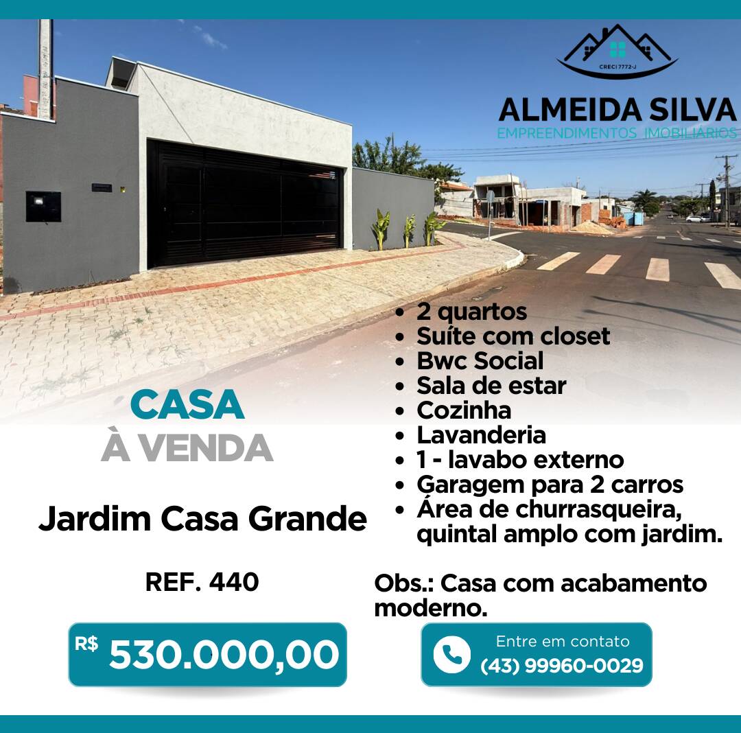 Casa, 3 quartos - Foto 1