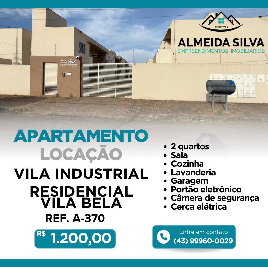 #A-370 - Apartamento para Locação em Arapongas - PR