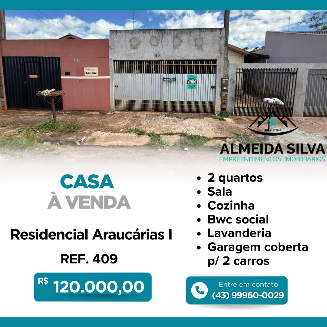 Casa, 2 quartos, 40 m² - Foto 1