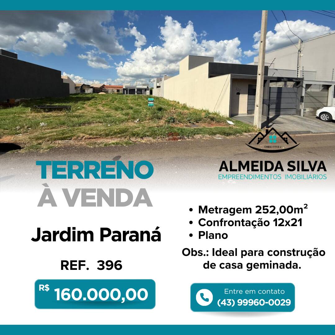 #396 - Área para Venda em Arapongas - PR