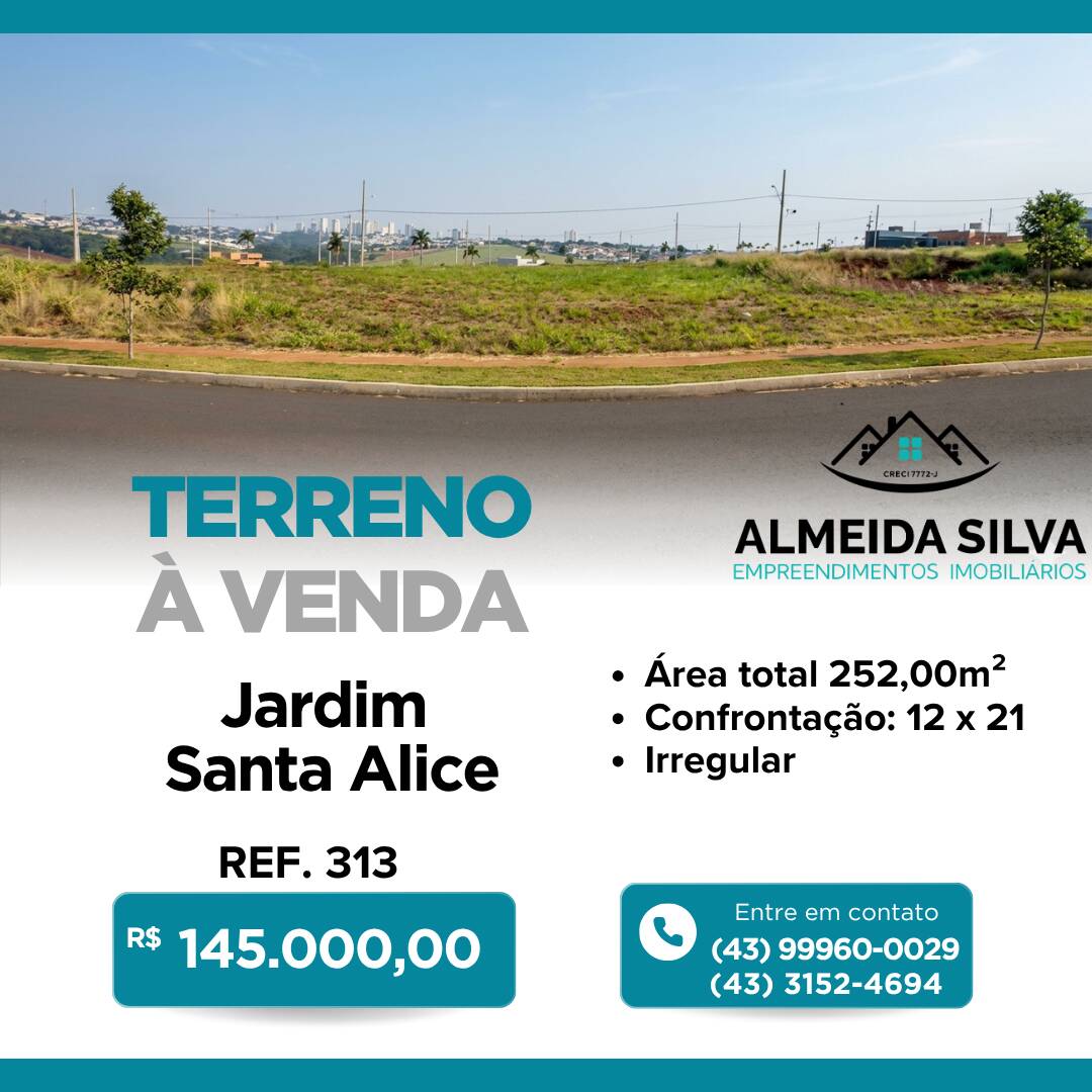 #313 - Terreno para Venda em Arapongas - PR