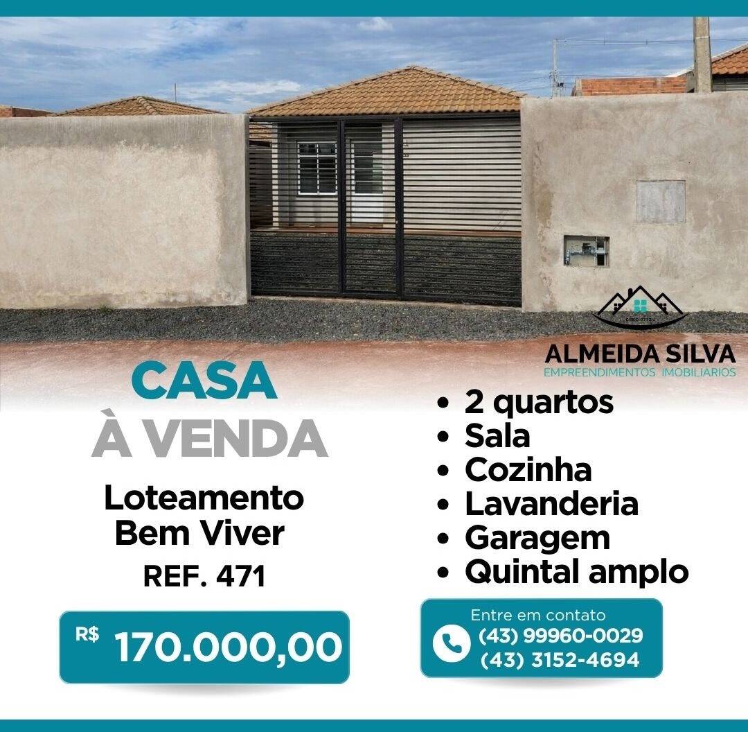 #471 - Casa para Venda em Arapongas - PR