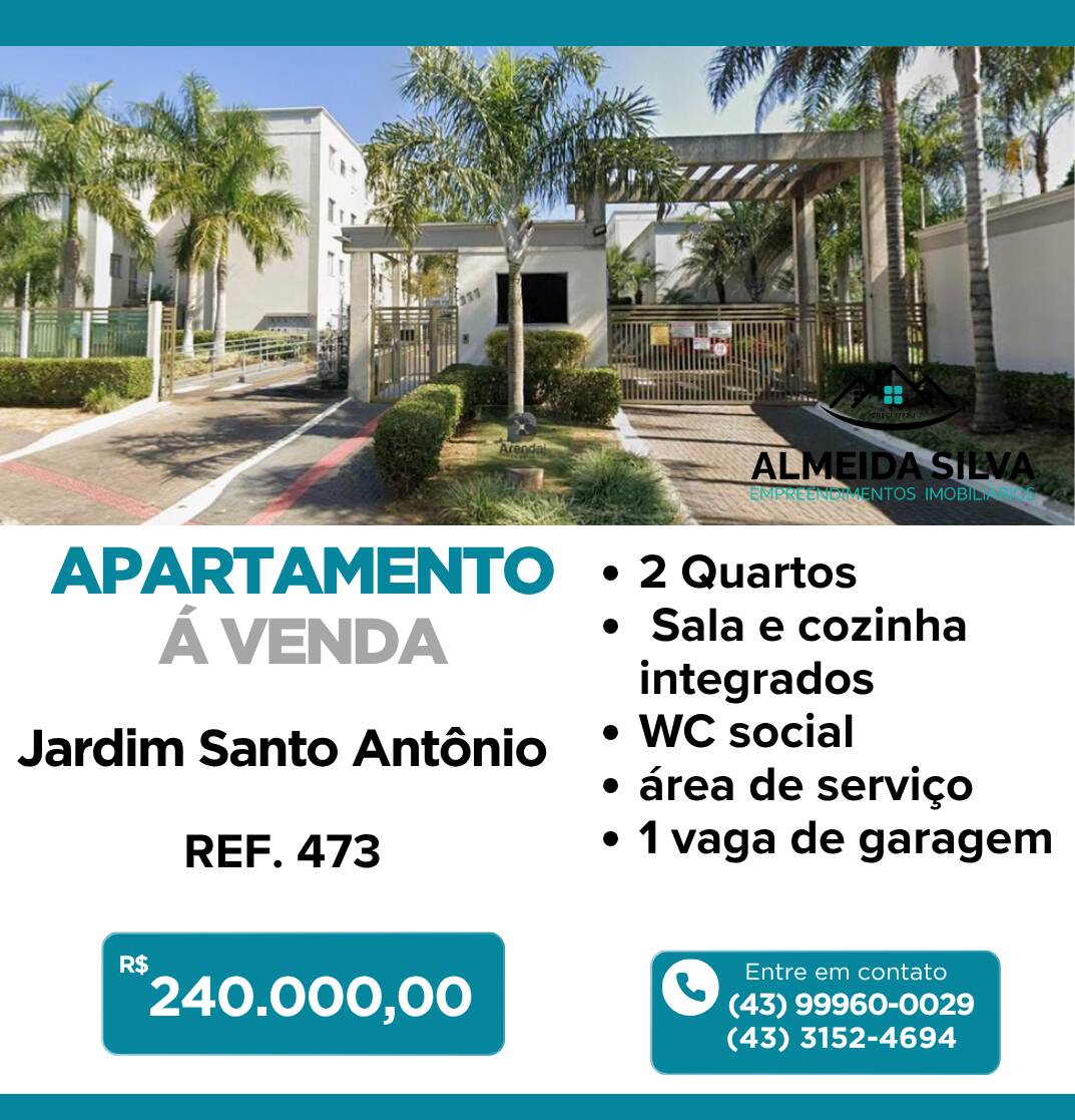 #473 - Apartamento para Venda em Arapongas - PR