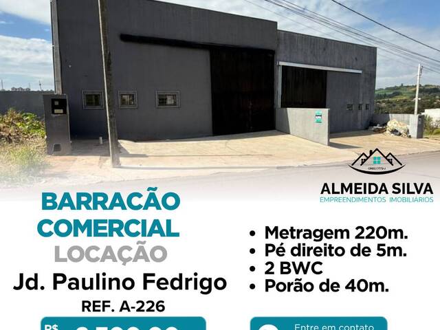 Locação em Jardim Paulino Fedrigo - Arapongas