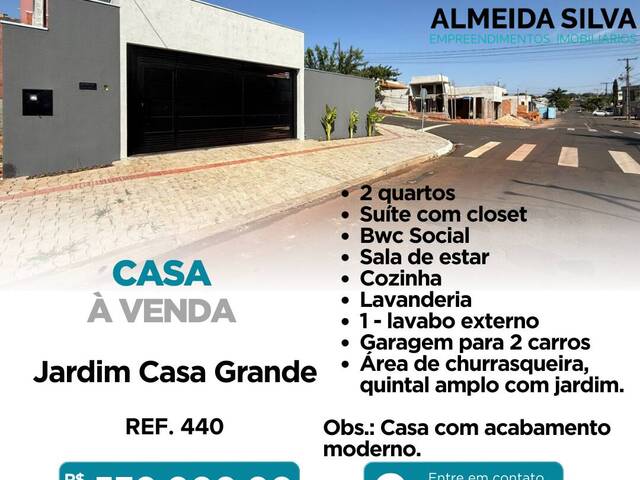 #440 - Casa para Venda em Arapongas - PR - 1