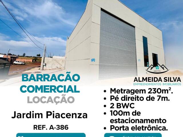#A-386 - Barracão para Locação em Arapongas - PR - 1