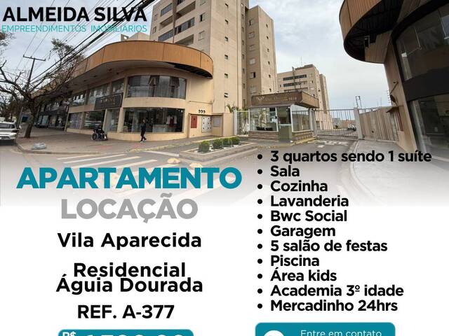 #A-377 - Apartamento para Locação em Arapongas - PR - 1