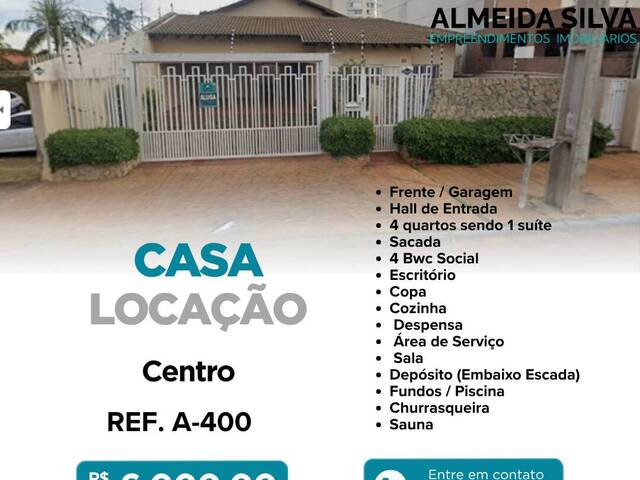 #A-400 - Casa para Locação em Arapongas - PR - 1