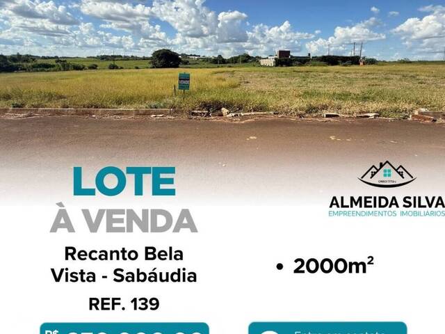 Venda em Recanto Bela Vista - Sabáudia