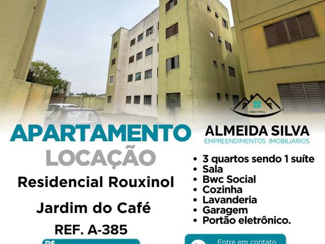 #A-385 - Apartamento para Locação em Arapongas - PR