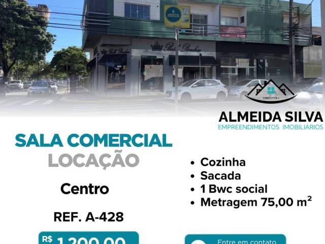 #A-428 - Sala para Locação em Arapongas - PR - 1