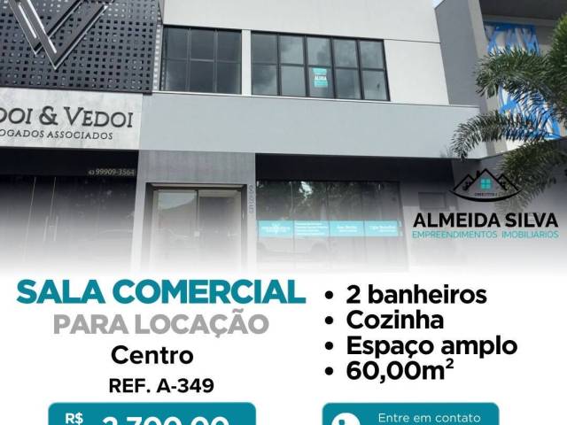 #A-349 - Sala para Locação em Arapongas - PR - 1