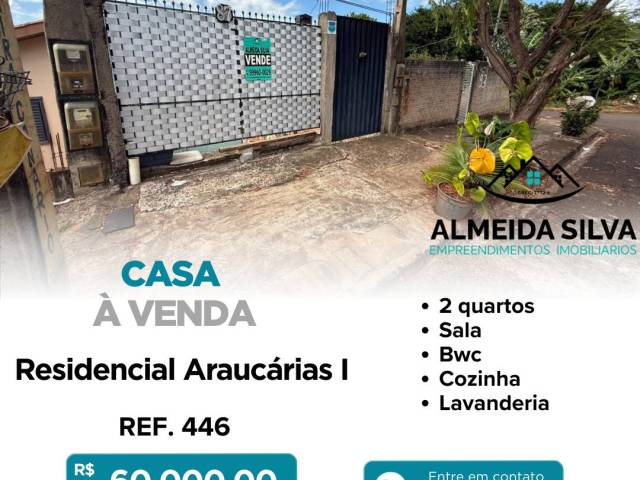 #446 - Casa para Venda em Arapongas - PR - 1