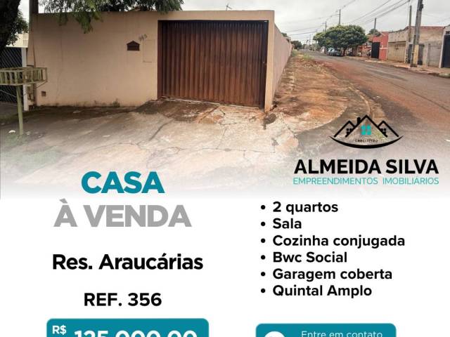 #356 - Casa para Venda em Arapongas - PR - 1