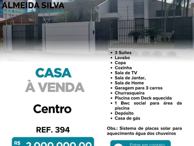 #394 - Casa para Venda em Arapongas - PR - 1
