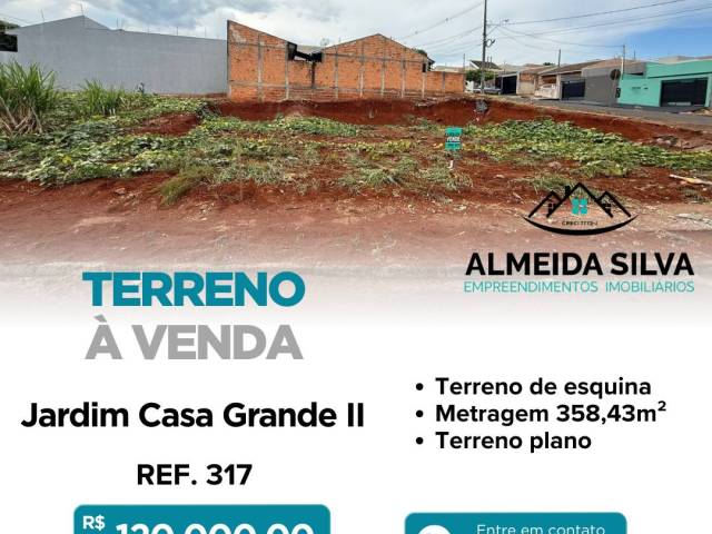 #317 - Terreno para Venda em Arapongas - PR