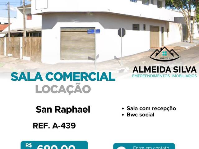 #A-439 - Sala para Locação em Arapongas - PR
