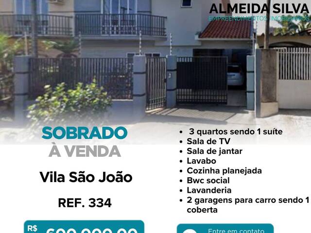 #334 - Sobrado para Venda em Arapongas - PR