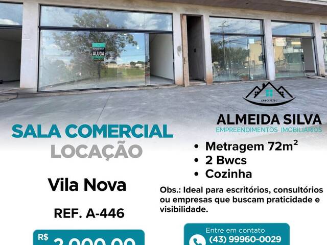 Locação em Vila Nova - Arapongas