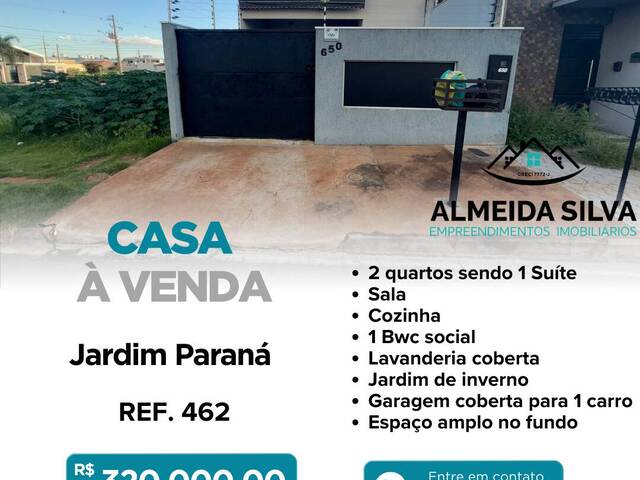 #462 - Casa para Venda em Arapongas - PR - 1