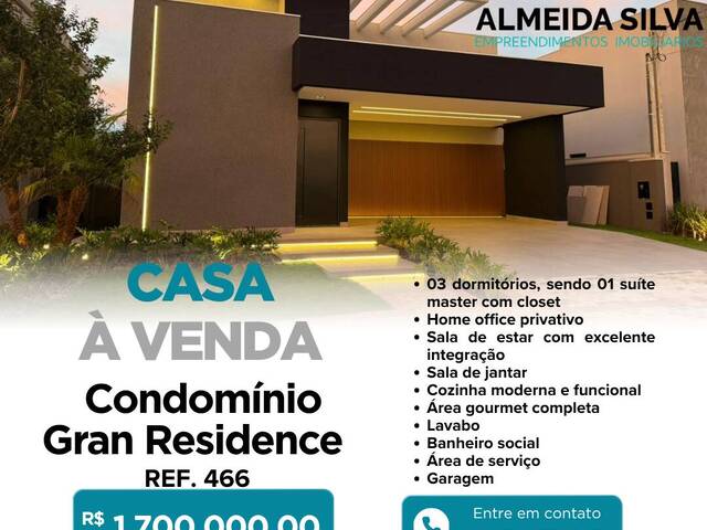 #466 - Casa para Venda em Arapongas - PR - 1