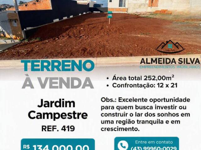 Venda em Jardim Campestre - Arapongas