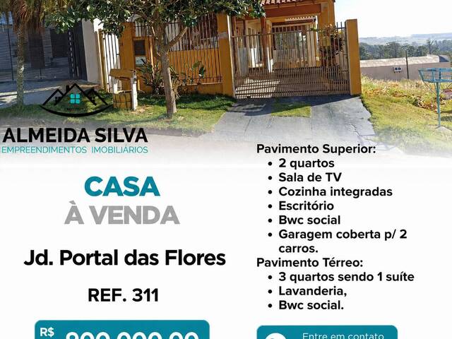 #311 - Casa para Venda em Arapongas - PR - 1